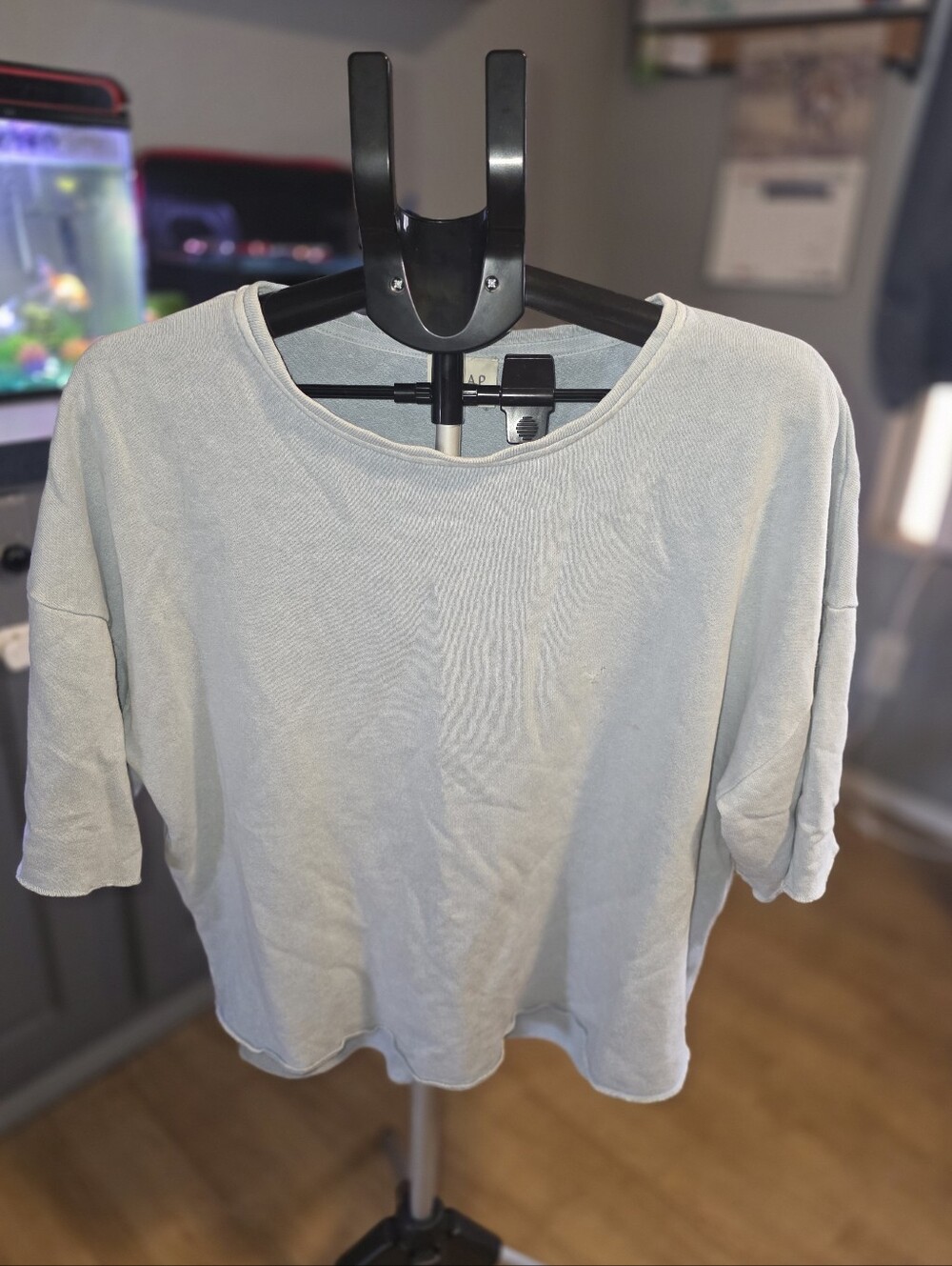 Women's Wrap London Hemp Cotton Sweatshirt Blue Size 12